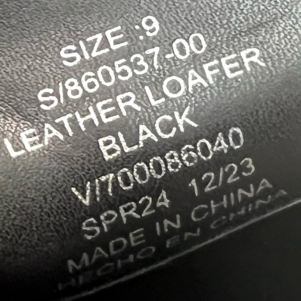Banana Republic Factory Black Leather Classic Penny Loafers Flats Women’s 9 - Picture 15 of 16